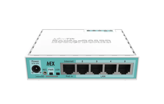 Mikrotik RB750GR3 Router de 4 Puertos Gigabit hEX