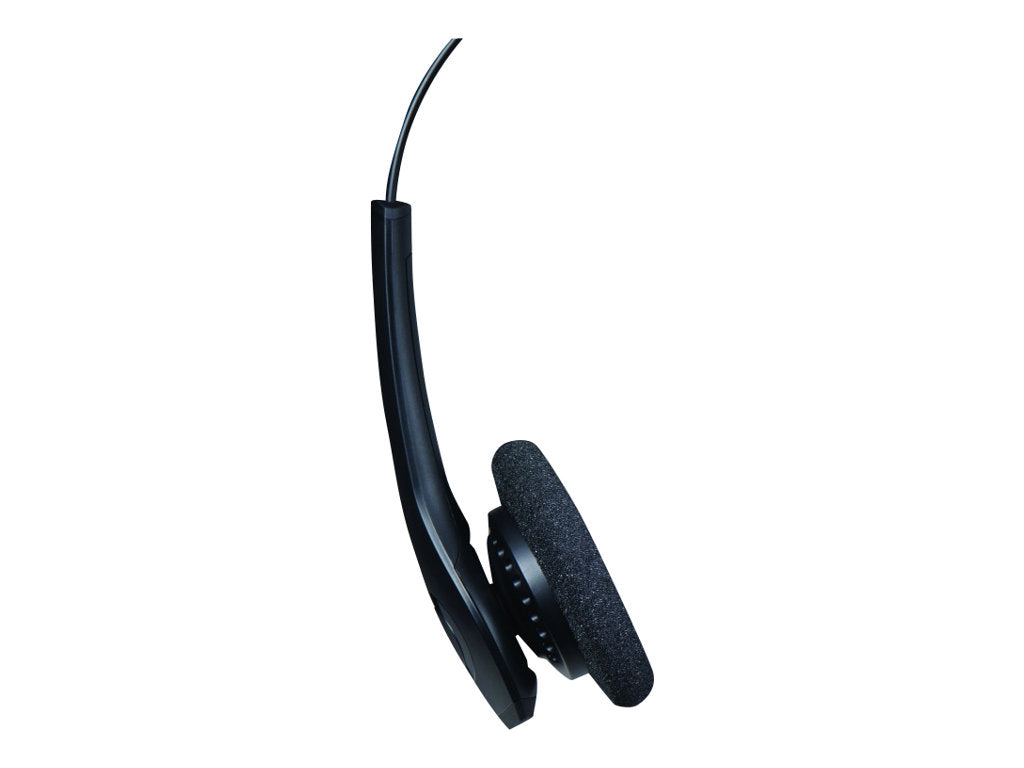 Jabra, BIZ 1500 Duo, Auricular Profesional con Micrófono, Cableado, Quick Disconnect, Color Negro