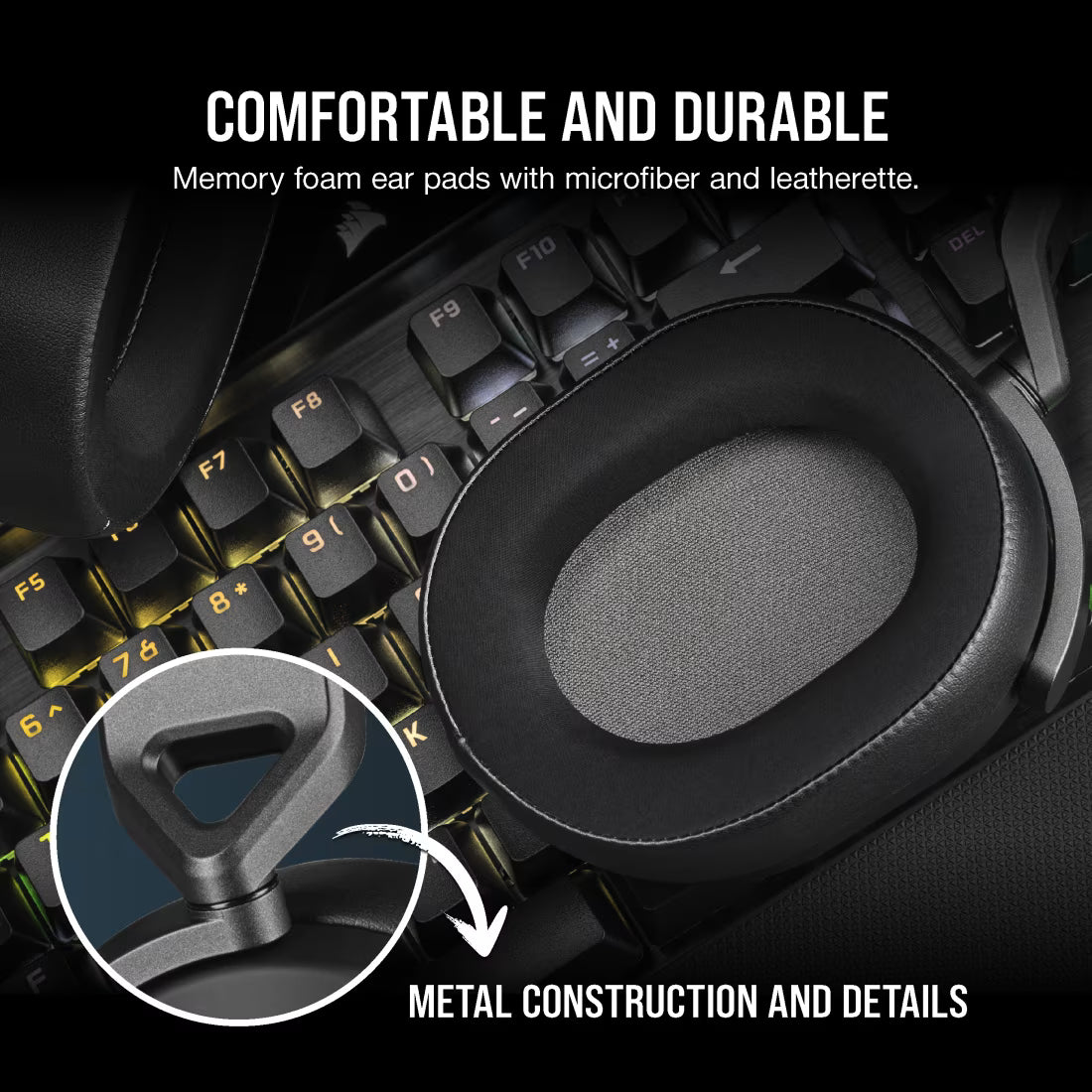 CORSAIR HEADSET HS65 SURROUND CARBON