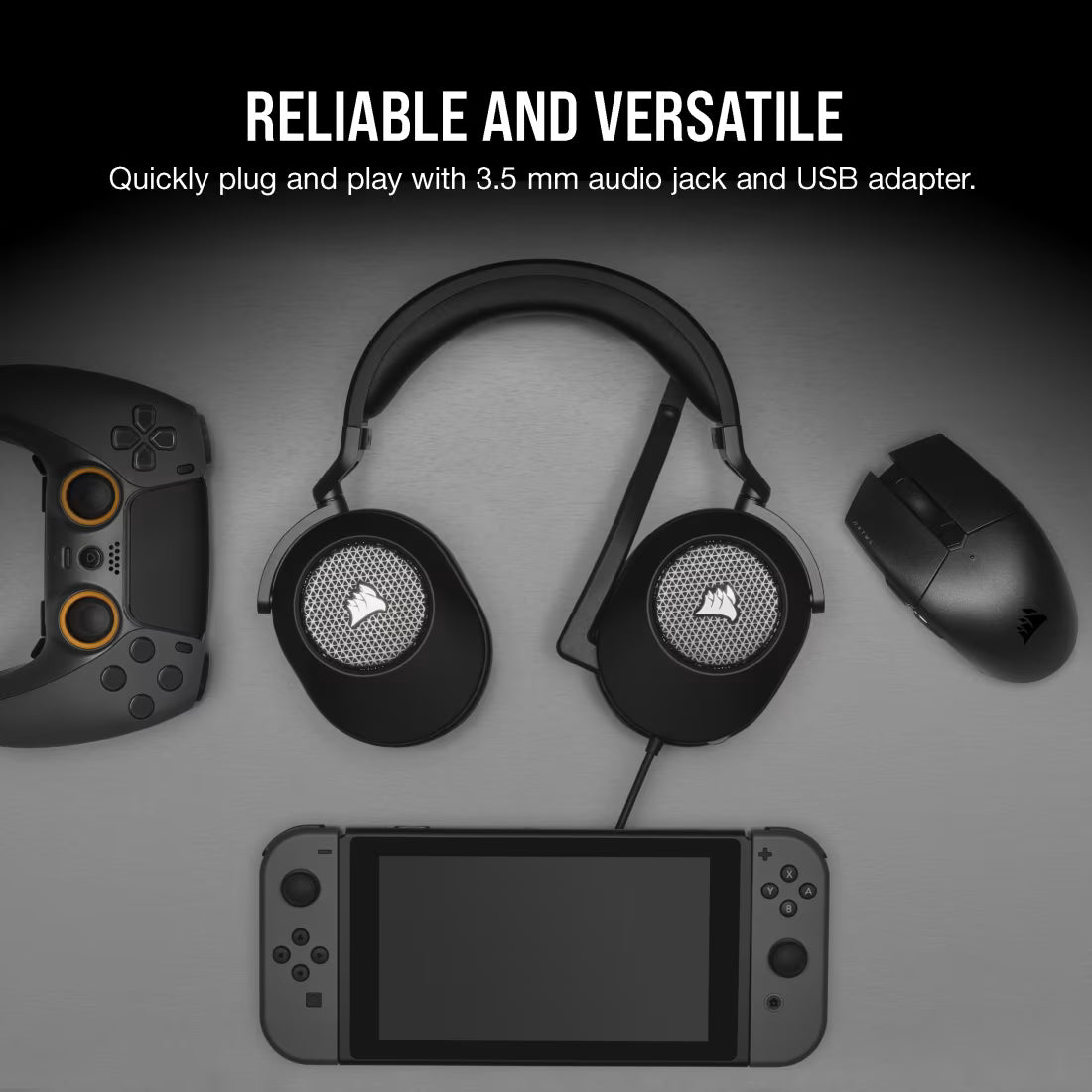 CORSAIR HEADSET HS65 SURROUND CARBON