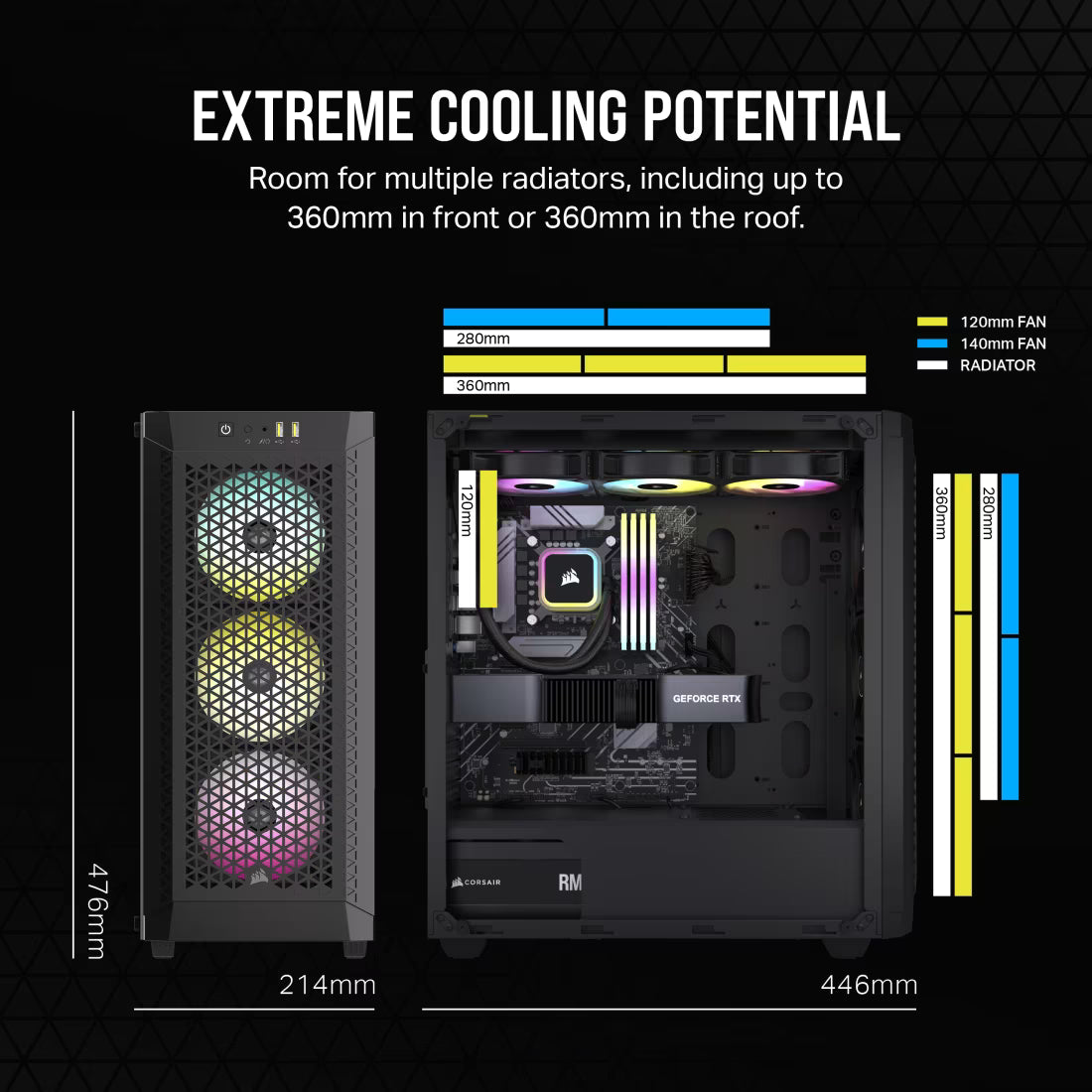 CASE CORSAIR 480T RGB AIRFLOW BLACK