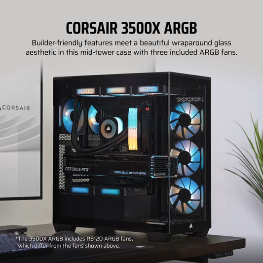 CORSAIR CASE 3500X RGB BLACK
