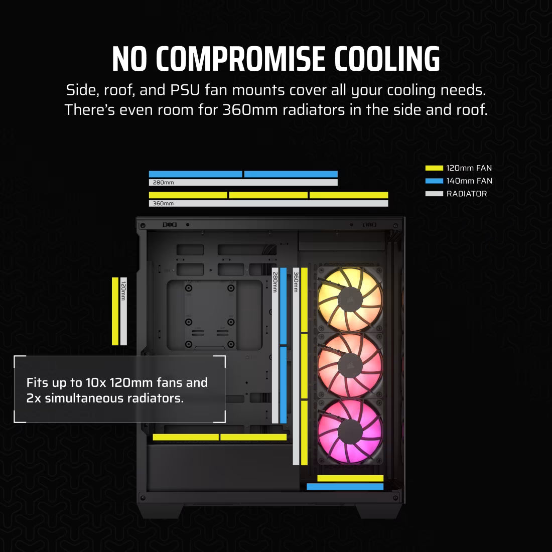 CORSAIR CASE 3500X RGB BLACK