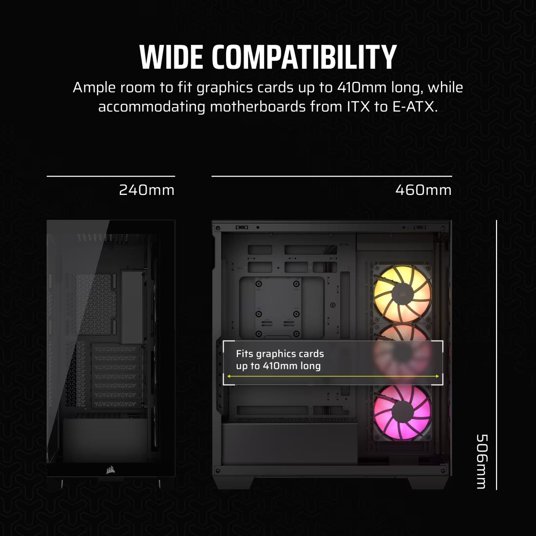 CORSAIR CASE 3500X RGB BLACK