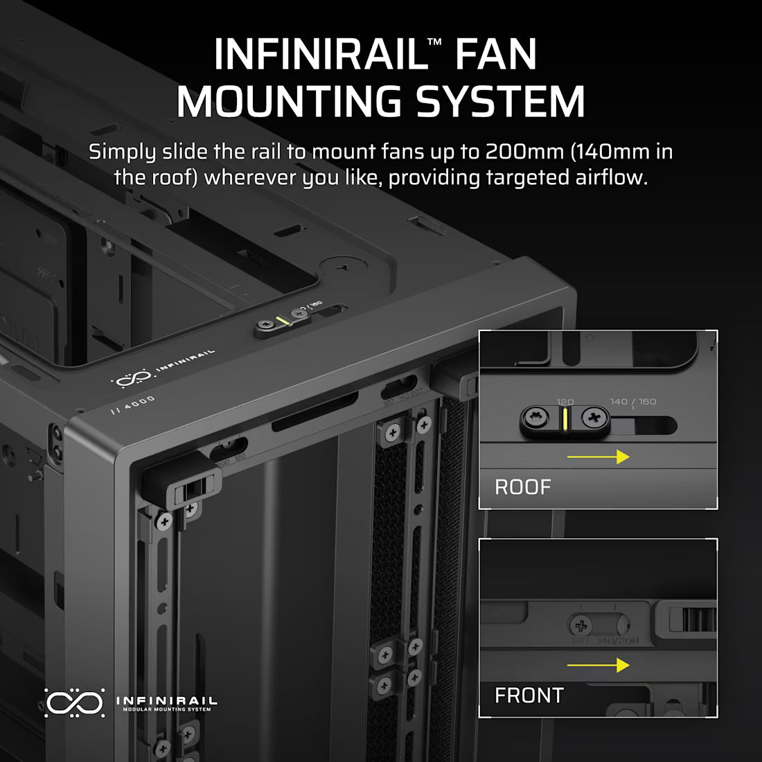 CORSAIR CASE 4000D FRAME BLACK
