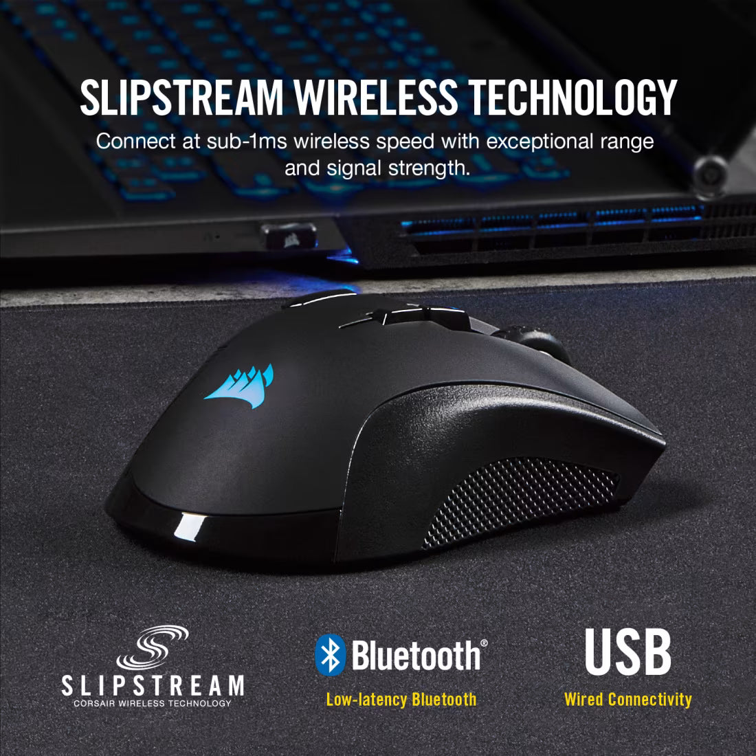 CORSAIR MOUSE IRONCLAW RGB WIRELESS
