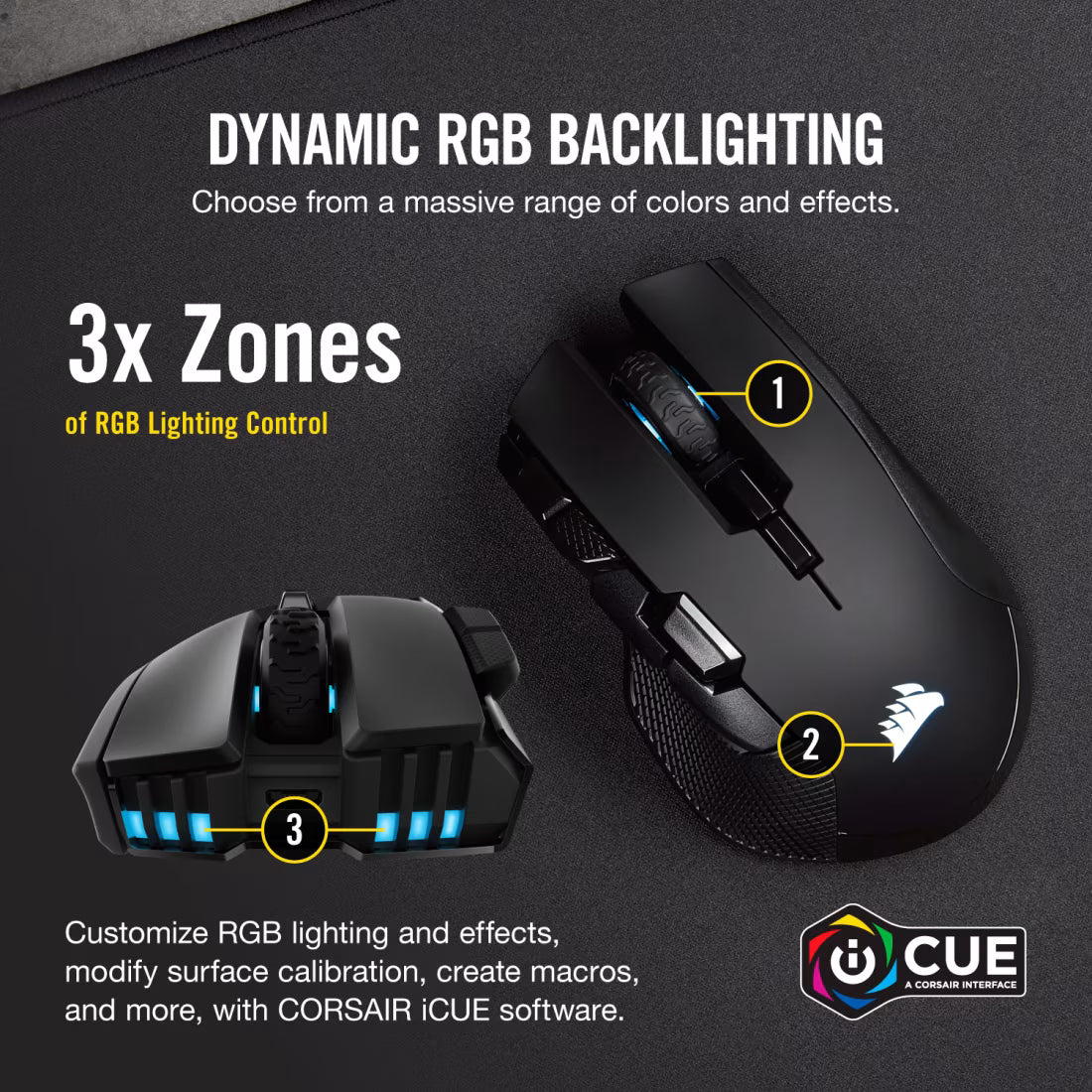 CORSAIR MOUSE IRONCLAW RGB WIRELESS