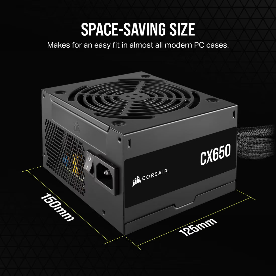FUENTE MOD. CORSAIR CX650 80+ BRONZE
