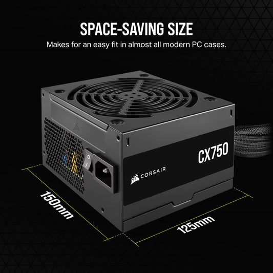 FUENTE  CORSAIR CX750 80+ BRONZE