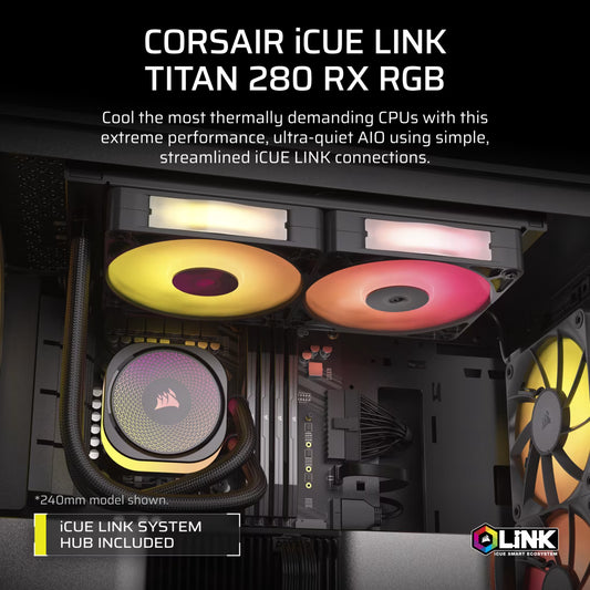 CORSAIR WATERCOOLING ICUE LINK TITAN 280