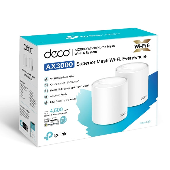 DECO TP-LINK MESH WIFI 6 AX3000 (2PACK)