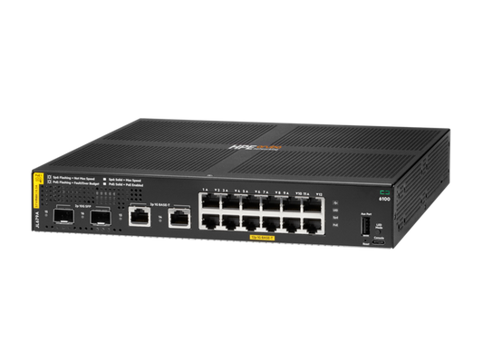 Aruba 6100 12G  2SFP+ 2SFP CL4 139W Swch