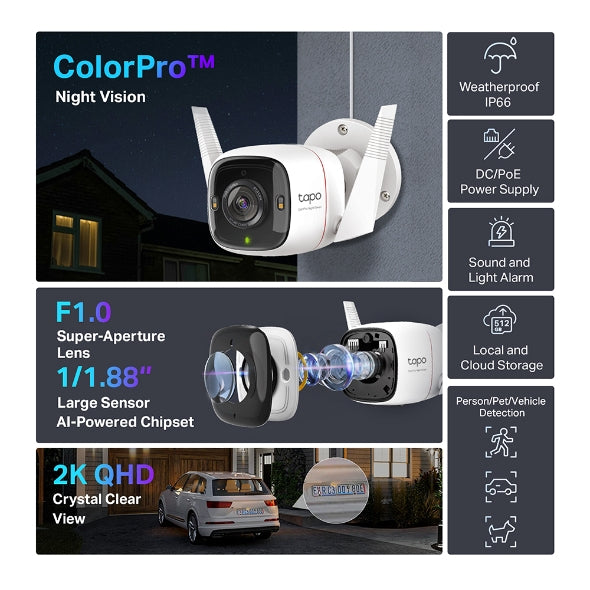 TAPO WIFI CAMERA C325WB OUTDOOR SECURITY