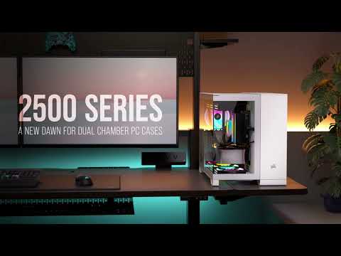 CORSAIR CASE 2500X TEMPERED WHITE